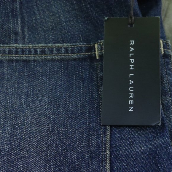 NWT Ralph Lauren BLACK LABEL DISTRESSED 5-Pocket BLUE JEANS $395 MENS Size 33-30 - Picture 3 of 10